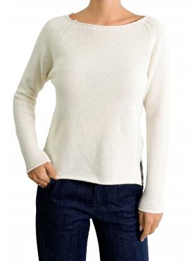 Maglioncino misto cashmere tinta unita 